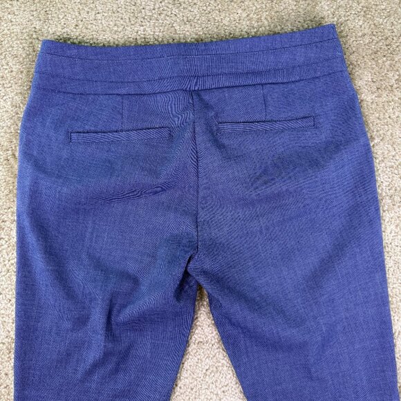 NY&Co 7th Avenue Design Studio Womens Sz 4 Blue Career Pants Stretch 31x27 E748 - Picture 8 of 13